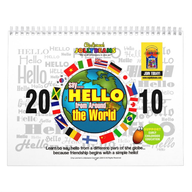 Sagen Sie HALLO aus der ganzen Welt Kalender (Titelbild)