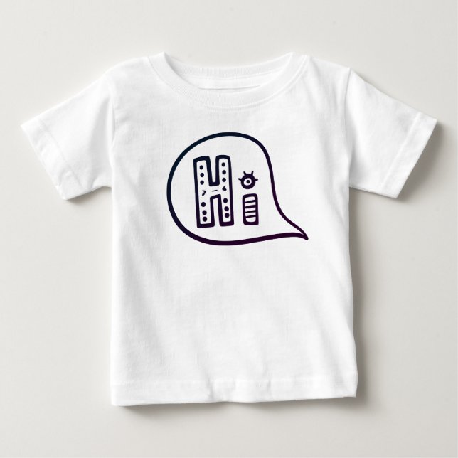 Sagen Sie hallo zu dieser Welt Baby T-shirt (Vorderseite)