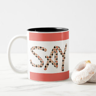 "Sagen Sie Liebe" Zweiton Kaffee-Tasse Zweifarbige Tasse