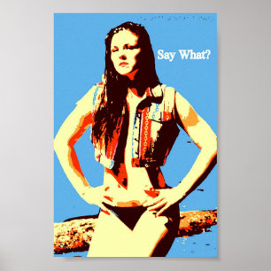 sagen, was Einstellung Poster