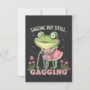 Sagend, aber immer noch gagend Funny Mütter Day Fr Dankeskarte