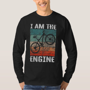 Sagend Ich bin der Motor für Radfahrer Fan 14 T-Shirt
