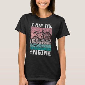 Sagend Ich bin der Motor für Radfahrer Fan 3 T-Shirt