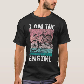 Sagend Ich bin der Motor für Radfahrer Fan 3 T-Shirt
