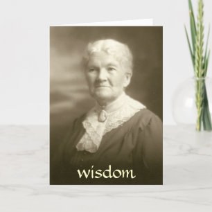 Sagesse de carte de voeux de vers de bible