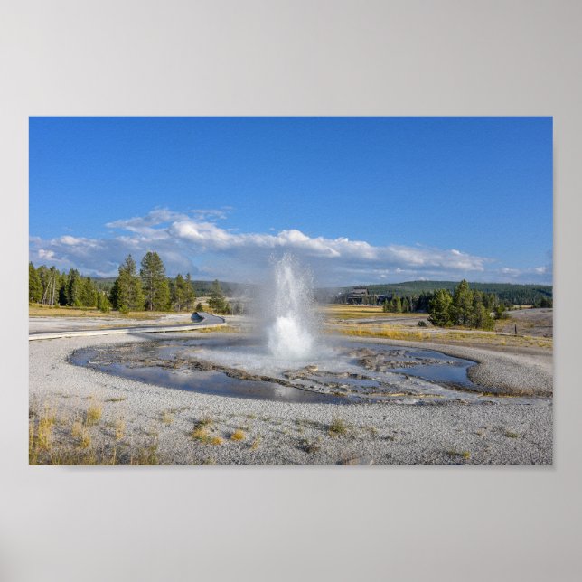 Sägewerk Geyser, Yellowstone Nationalpark Poster (Vorne)