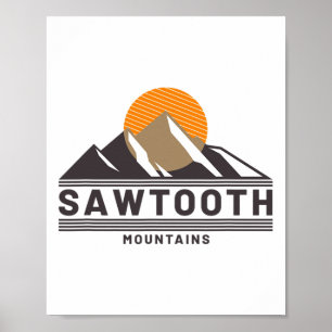 Sägezahnberge Idaho Wald Wandern Im Freien Poster