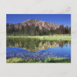 Sägezahnberge spiegeln sich im Fourth of July Postkarte
