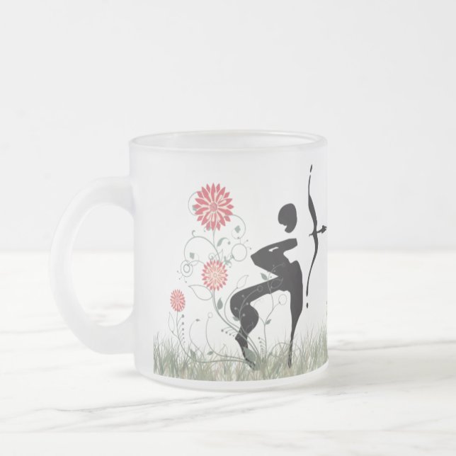 Saggitarius mattierte GlasTasse Mattglastasse (Links)