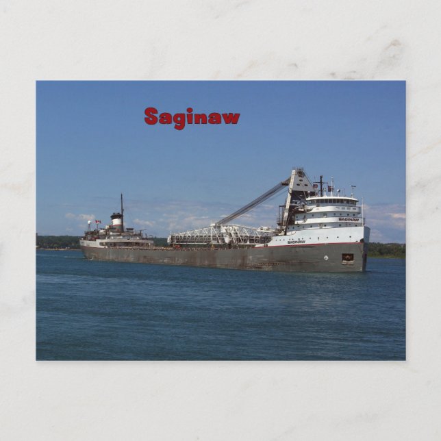 Saginaw-Postkarte Postkarte (Vorderseite)
