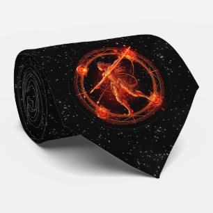 Sagitarrius Astrologisches Zeichen Zodiac Neck Tie Krawatte