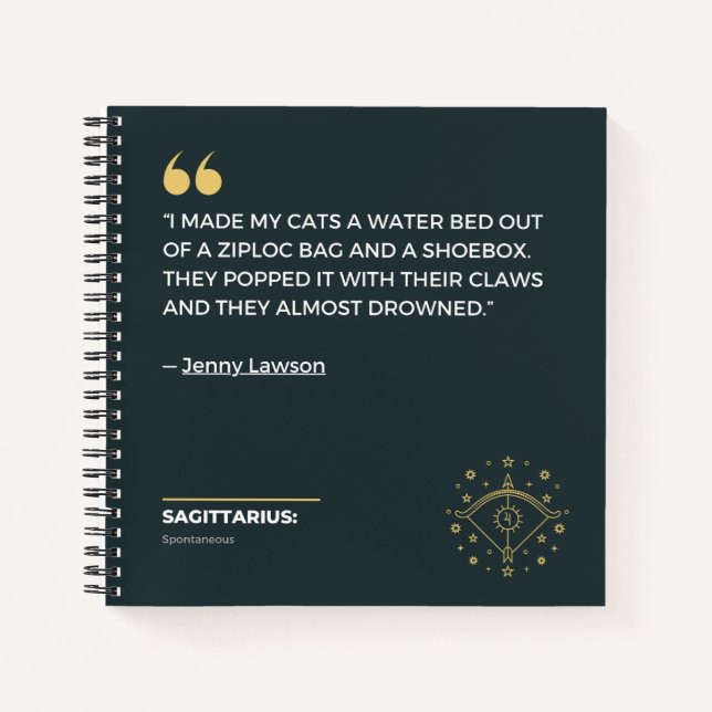 Sagittarier-Notebook Notizbuch (Vorderseite)