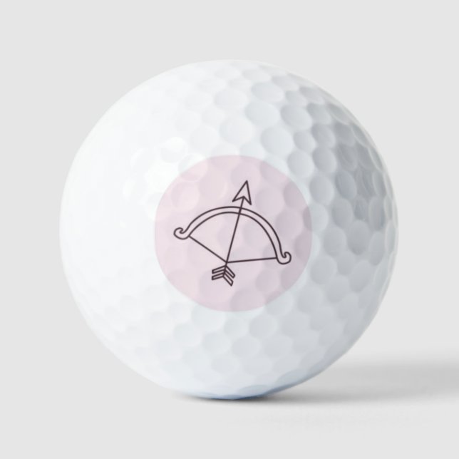 Sagittarier Symbol Golfball (Vorderseite)