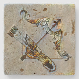 Sagittarier Venedig Steinuntersetzer