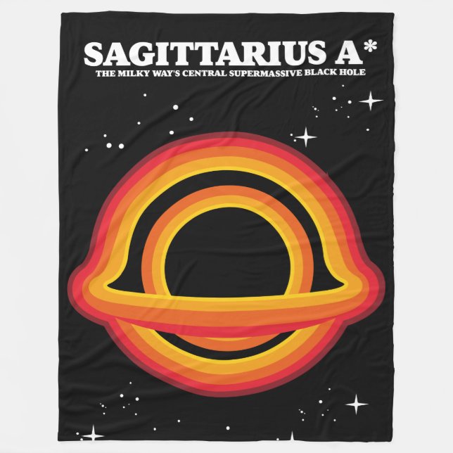 Sagittarius A* Poster Fleecedecke (Vorderseite)