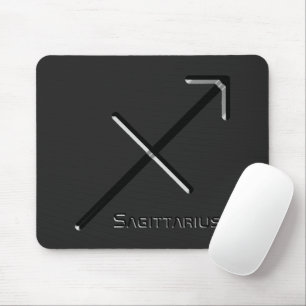 SAGITTARIUS, abstrakte Gestaltung des Zodiakzeiche Mousepad