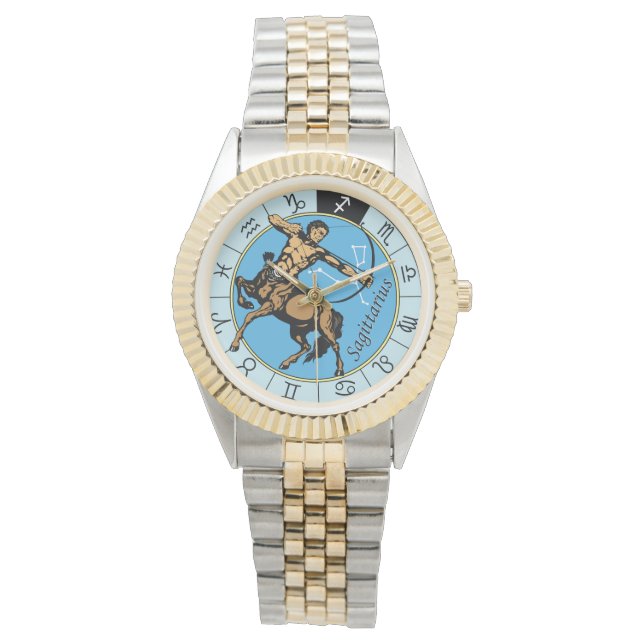 Sagittarius astrological zodiac sign armbanduhr (Vorderseite)