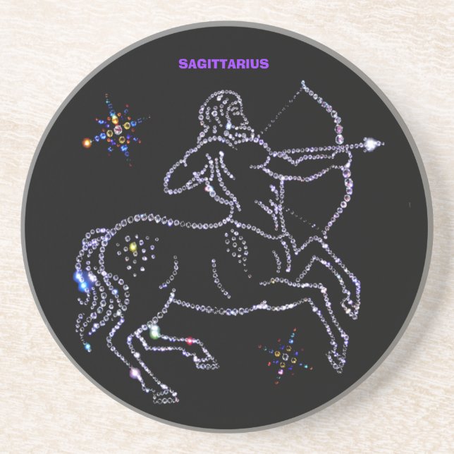Sagittarius Astrologie Untersetzer (Vorne)
