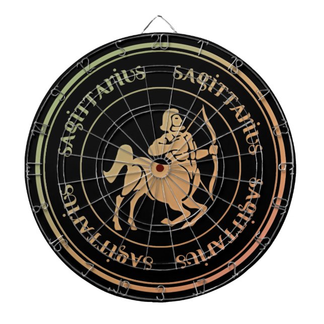 Sagittarius Astrologie Zodiac d1 Dartboard Dartscheibe (vorne)