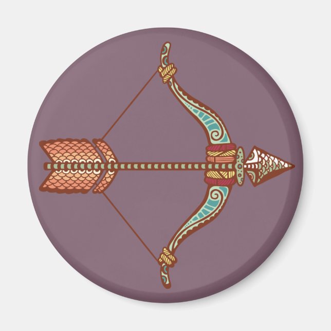 Sagittarius Astrologisches Zeichen Magnet (Vorne)