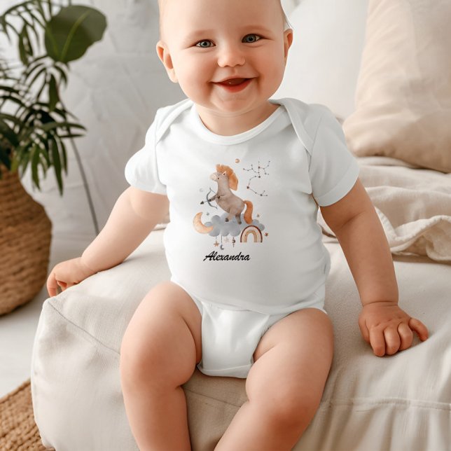Sagittarius Baby: Archer's Starry Personalisiert Baby Strampler (Von Creator hochgeladen)