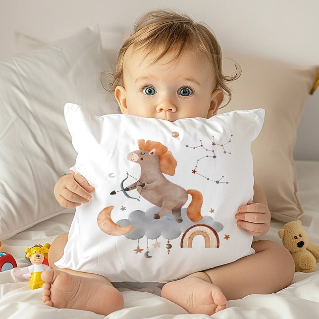 Sagittarius Baby Zodiac Nursery Coussin (Créateur téléchargé)
