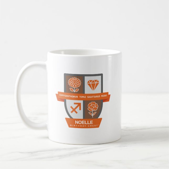 Sagittarius Birthday Crest™ for November 22-30 Mug Kaffeetasse (Links)