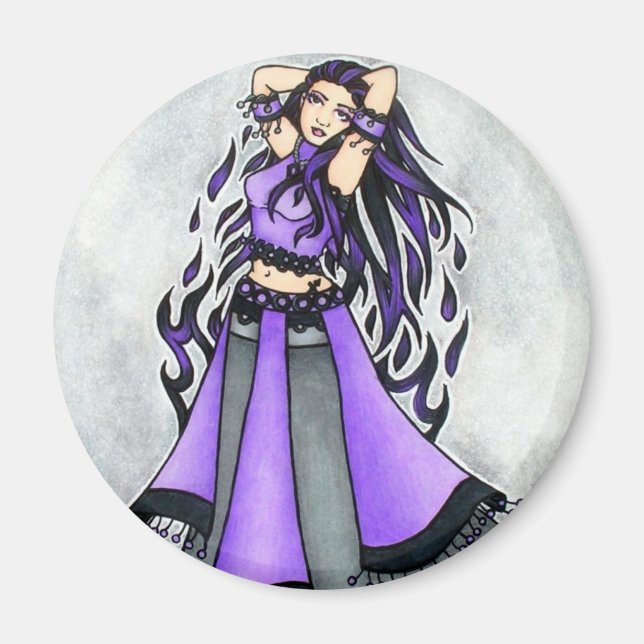 Sagittarius Bly Dancer Lila Magnet (Vorne)
