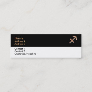 Sagittarius Business Card Mini Visitenkarte