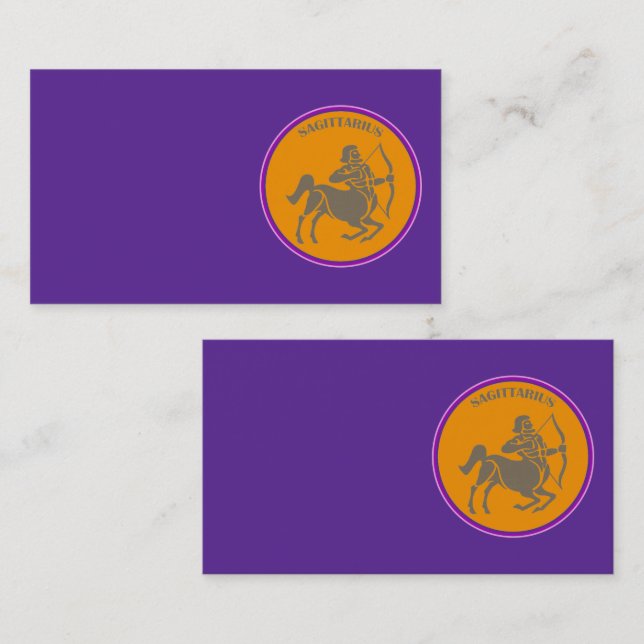 Sagittarius Business Card Visitenkarte (Vorne/Hinten)