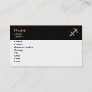 Sagittarius Business Card Visitenkarte