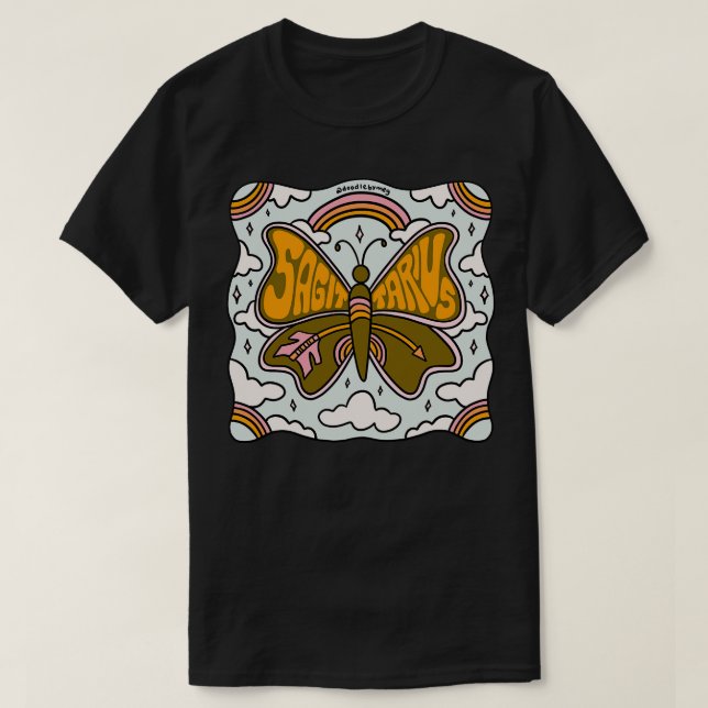 Sagittarius Butterfly T-Shirt (Design vorne)