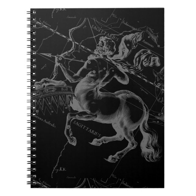 Sagittarius Constellation Classy Hevelius Engaving Notizblock (Vorderseite)