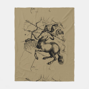 Sagittarius Constellation Hevelius 1690 Gravur Fleecedecke