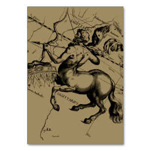 Sagittarius Constellation Hevelius 1690 Gravur Tischnummer