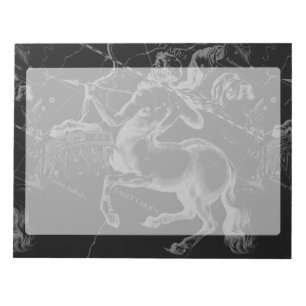 Sagittarius Constellation Hevelius Karte auf Schwa Notizblock