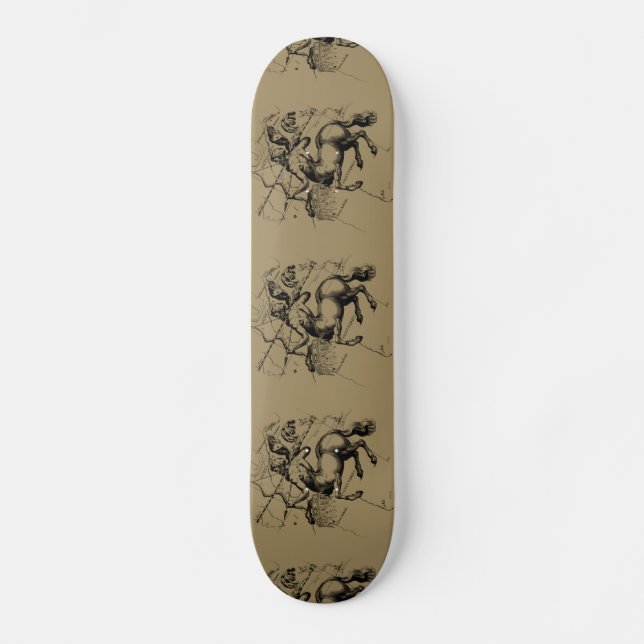 Sagittarius Constellation Map Hevelius 1690 Skateboard (Vorderseite)