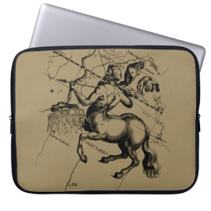 Sagittarius Constellation Map von Hevelius Laptopschutzhülle