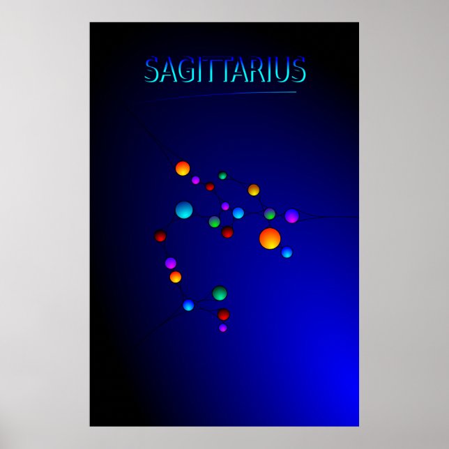 Sagittarius Constellation Poster (Vorne)