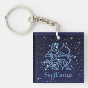 Sagittarius Constellation & Zodiac Signe avec étoi