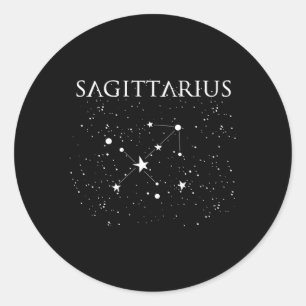 Sagittarius Constellation Zodiac-Symbol Runder Aufkleber
