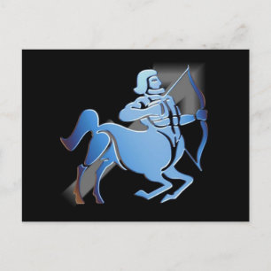 Sagittarius - Designer Zodiac Postcard Postkarte