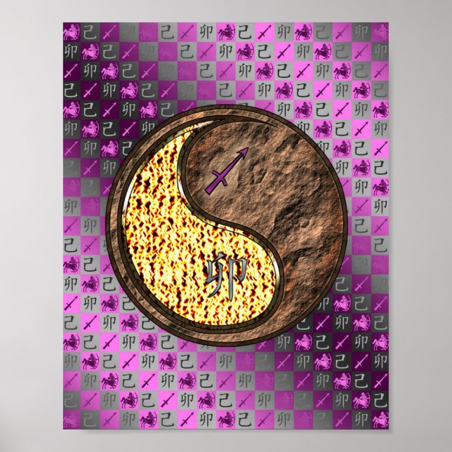 Sagittarius & Earth Rabbit Poster (Vorne)