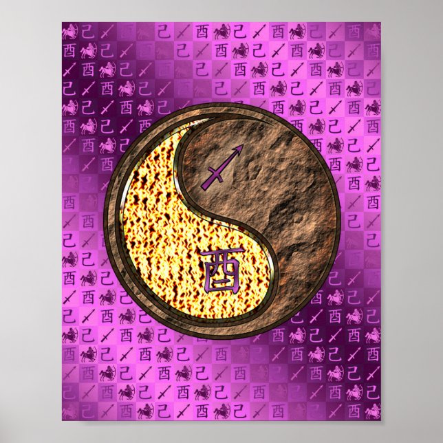Sagittarius & Earth Rooster Poster (Vorne)