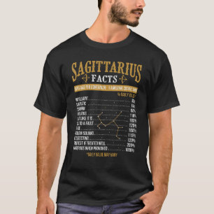 Sagittarius Fakten - Zodiac Signage Astrologie Sym T-Shirt