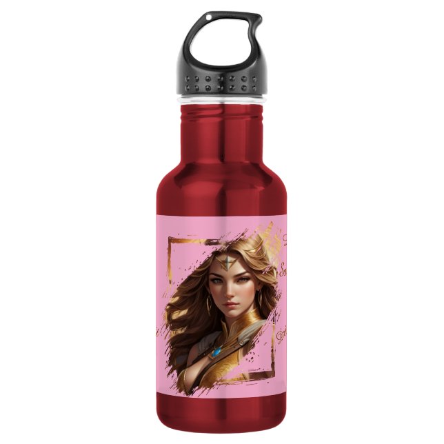 Sagittarius Gift for Her-Sign Personalized Design Edelstahlflasche (Vorderseite)
