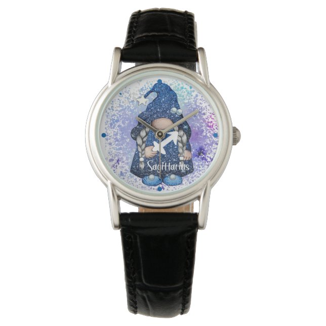 Sagittarius Gnome Armbanduhr (Vorderseite)