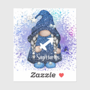 Sagittarius Gnome Aufkleber