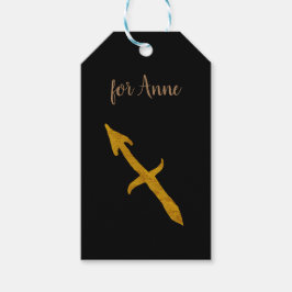 Sagittarius Golden Custom Astrologie Zeichen Geschenkanhänger