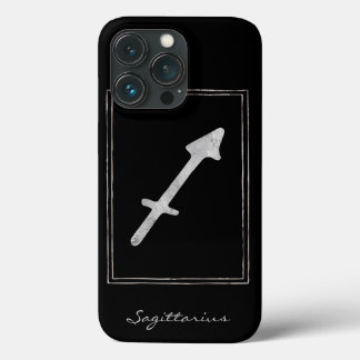 Sagittarius hammered silberne Astrologie Star zodi Case-Mate iPhone Hülle